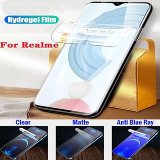 ฟิล์มไฮโดรเจลใส กันรอยหน้าจอ เนื้อแมตต์ กันแสงสีฟ้า สําหรับ Realme 8S 7i 6i 5i 5S 6S 5 6 7 Pro GT 3 GT3 240W C17