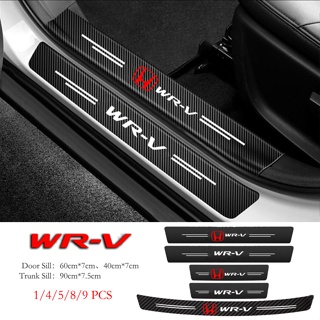 สติกเกอร์คาร์บอนไฟเบอร์ ป้องกันรอยขีดข่วน สําหรับติดขอบประตูรถยนต์ Honda WRV WR-V 2022