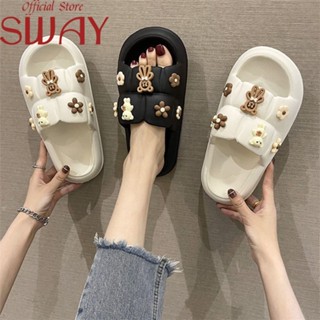 SWAY  รองเท้าแตะ ผู้หญิง เกาหลี แฟชัน รองเท้าส้นสูง  สบาย fashion สวยงาม ทันสมัย B20H076 36Z230909