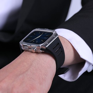 Mod เคสนาฬิกาข้อมือ ซิลิโคนอัลลอย พร้อมสายคล้อง สําหรับ Apple Watch Series 8 7 6 SE 5 4 ขนาด 42 44 45 49 มม. 38 40 41 มม.