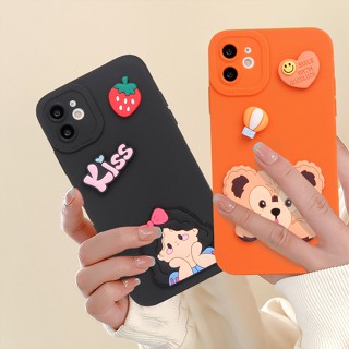 เคสโทรศัพท์มือถือ ซิลิโคนนุ่ม ลายการ์ตูนเด็กผู้หญิงน่ารัก 3D สําหรับ iPhone 11 12 13 14 Pro MAX Plus Mini X XR XS MAX 6 S 7 8 Plus SE 2020 11Pro 12pro 13Pro