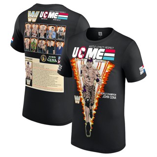 ใหม่ เสื้อยืดลําลอง แขนสั้น พิมพ์ลาย John Cena Red สีขาว สีฟ้า สีดํา สําหรับผู้ชาย 2023 เสื้อยืด ลาย John Cena