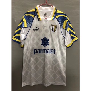 เสื้อกีฬาแขนสั้น ลายทีมชาติฟุตบอล Parma 95-97 Parma สไตล์วินเทจ แห้งเร็ว ไซซ์ S-XXL สําหรับผู้ชาย