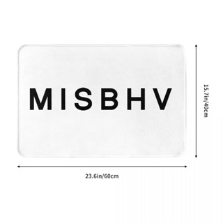 ใหม่ MISBHV พร้อมส่ง พรมเช็ดเท้า ผ้าสักหลาด ลายโลโก้ MISBHV กันลื่น ดูดซับน้ําได้ดี แห้งเร็ว สําหรับห้องน้ํา ห้องนั่งเล่น โซฟา ห้องนอน 16x24 นิ้ว