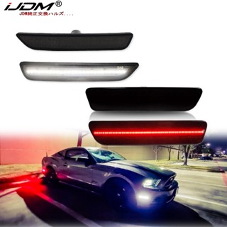 Ijdm ไฟหรี่ข้าง OEM แบบเปลี่ยน สําหรับ 1999-2018 Ford Mustang Front &amp; Rear Sidemarker Lamps Clearance Lights Parking Lights