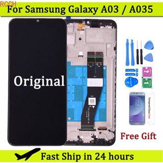 หน้าจอสัมผัส LCD สําหรับ Samsung Galaxy A03 A035 SM-A035F DS A035M A035F