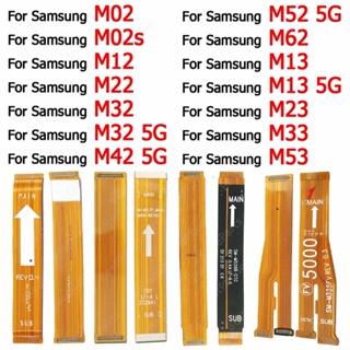 ของแท้ เมนบอร์ดสายเคเบิลอ่อน สําหรับ Samsung Galaxy M02 M02s M12 M22 M32 M42 M52 M62 M13 M23 M33 M53 5G
