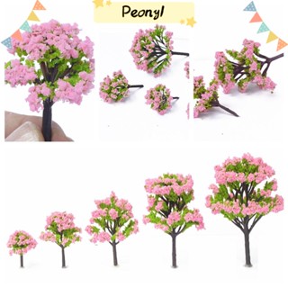 Pdony โมเดลต้นไม้ ดอกไม้ พลาสติก สเกล HO-OO สําหรับตกแต่งรางรถไฟ 10 20 30 ชิ้น