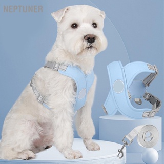  NEPTUNER สายจูงสุนัขสายรัดสะท้อนแสงเบาะนุ่มปรับได้ป้องกันการสำลักสัตว์เลี้ยงสายจูงสำหรับการฝึกเดิน