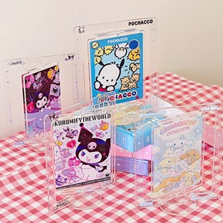 กรอบรูปอะคริลิค ลายการ์ตูน Sanrio Melody แบบหมุนได้ เหมาะกับของขวัญวันหยุด สําหรับตกแต่งโต๊ะทํางาน