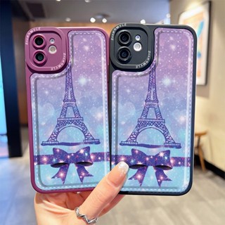 เคสโทรศัพท์มือถือ ซิลิโคนนุ่ม TPU ลายหอไอเฟล ผีเสื้อ สําหรับ Realme C53 C30s C33 C55 C11 C15 C21Y 5 5i 6i C25Y Narzo 20 8 C35 10 50 C2 9 9i C20 30A 50A 50i Prime 5s | Sjn Q097