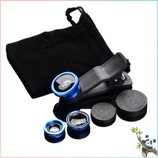 3 in 1 Fish Eye+Wide Angle+Macro Clip On Camera Lens Set For Mobile Phone Tablet Phone Camera Accessories