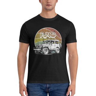 เสื้อยืดผ้าฝ้าย พิมพ์ลาย Toyo Landcruiser Land Cruiser 70S Style Fj40 สไตล์วินเทจ แฟชั่นเรโทร