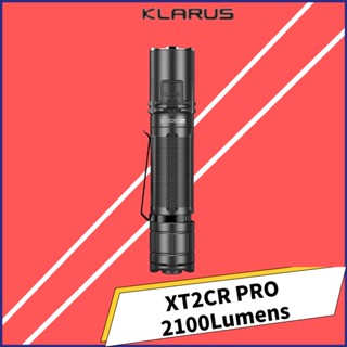 Klarus XT2CR PRO ไฟฉาย LED XHP35 HD 2100 ลูเมนส์ ชาร์จแบตเตอรี่ 18650 สําหรับกลางแจ้ง