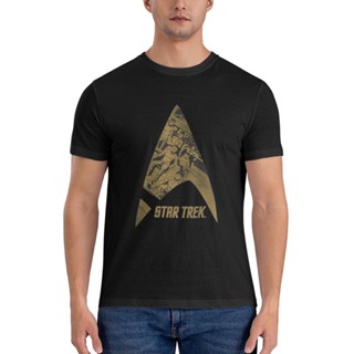 เสื้อยืด พิมพ์ลายสัญลักษณ์ Star Trek Animated Star Fleet สําหรับผู้ชาย