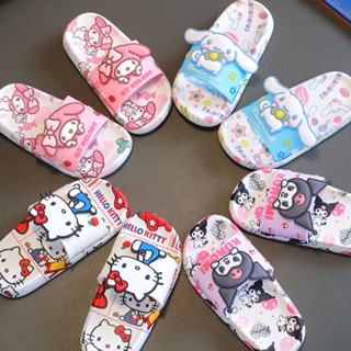 Sanrio รองเท้าแตะลําลอง กันลื่น เหมาะกับฤดูร้อน สําหรับเด็กผู้หญิง ใส่ในห้องน้ํา OW3K