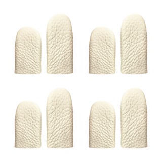 4 Pairs Smooth Soft Breathable Comfortable Thickened Hand Craft For Sewing Anti Puncture Safe Leather Finger Protector