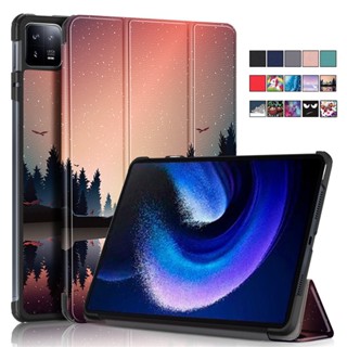 เคสโทรศัพท์มือถือหนัง แบบแข็ง พับได้ สําหรับ Xiaomi Pad 6 Pro 11 นิ้ว 2023 Xiaomi Mi Pad 6 Pro Mi Pad 6