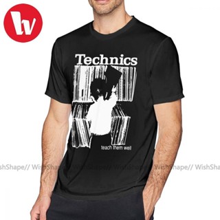 เสื้อยืดลําลอง ผ้าฝ้าย แขนสั้น คอกลม พิมพ์ลาย Techno Technics 1 100 พลัสไซซ์ สําหรับผู้ชาย