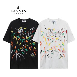 เสื้อยืดแขนสั้น พิมพ์ลาย lanvin gallery dept แฟชั่นสําหรับผู้ชาย และผู้หญิง 6011