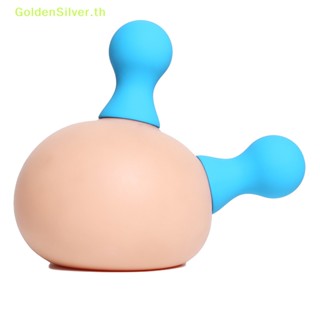 Goldensilver เครื่องปั๊มนม แบบปุ่มสุญญากาศ สีเงิน สําหรับผู้หญิง TH