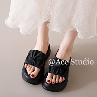 Ace Studio รองเท้าผู้หญิง รองเท้าแตะลิ่ม ผญ แฟชัน High quality Korean Style Trendy สไตล์เกาหลี B26G0C0 37Z230910