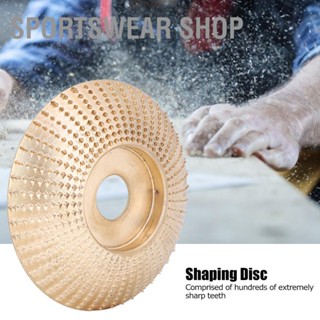 Sportswear Shop  85mm Sanding Arc Disc Gold Grinding Shaping Wheel สำหรับเครื่องบดมุมเครื่องมือหมุนไม้