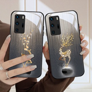 Dmy lucky เคส huawei P40 Pro P10 plus P30 lite nova 4e P50 Pro P20 mate 20X 10 30 Pro 20 40 50 Pro กระจกนิรภัย