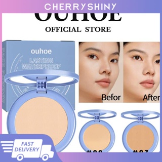 Ouhoe Oil Control Face poweder Oil Control Matte Pressed Powder แป้งควบคุมความมันไร้ที่ติแต่งหน้าขนาดกะทัดรัด