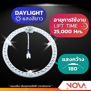 หลอดไฟในบ้าน หลอดไฟเพดาน หลอดกลม โคมไฟเพดาน LED 24.5W กลม (Magnet) ยี่ห้อ เรเซอร์ Racer แสงขาว |