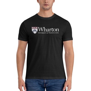 เสื้อยืด พิมพ์ลาย Wharton University Of Pennsylvania แฟชั่นยอดนิยม