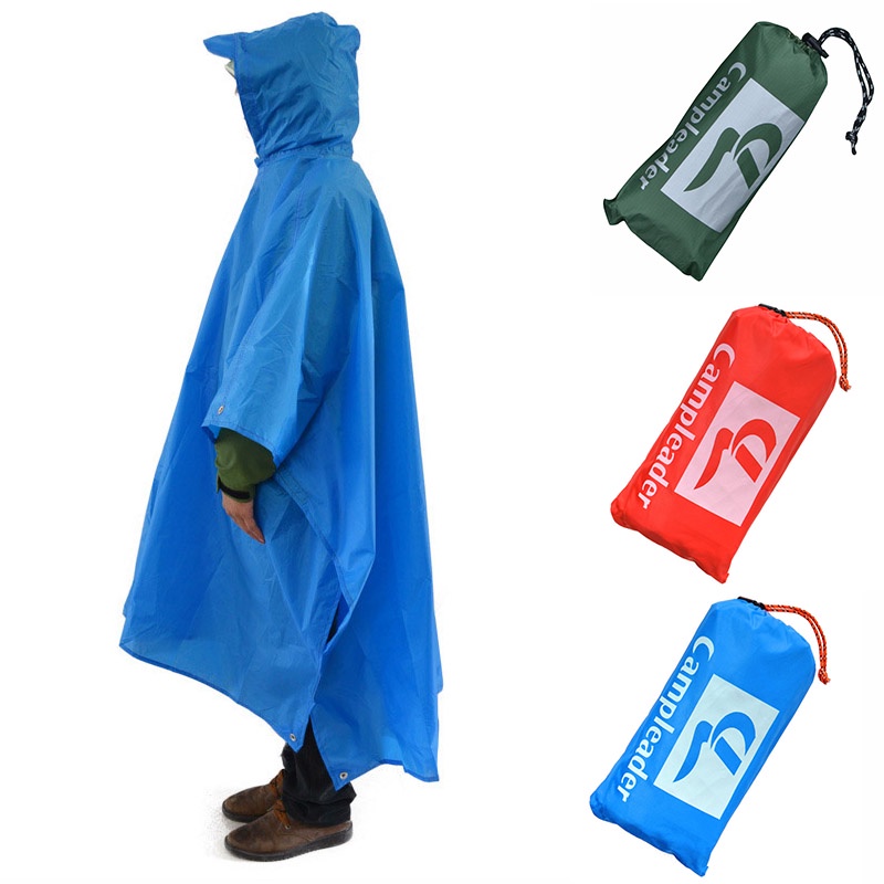 3-in-1 Rain Coat Canopy กันน้ํา Cape เต็นท์ Shelter และผ้าพื้น Combo อเนกประสงค์สําหรับสกู๊ตเตอร์กลา