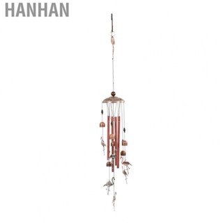 Hanhan Flamingo Wind Chimes Metal Tube Bird Wind Chimes Idyllic Style for Outdoor