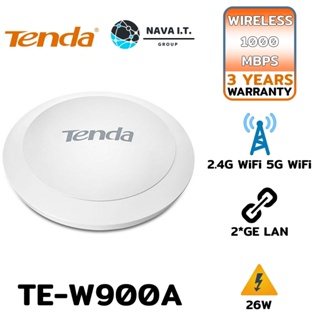 COINSคืน15%⚡FB9JMZV6⚡ TENDA TE-W900A WIRELESS N900 DUAL BAND ACCESS POINT รับประกัน 3ปี