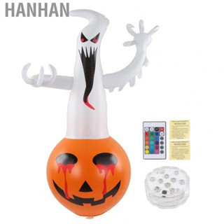 Hanhan Inflatable Pumpkin 16 Color  Light Weatherproof Halloween Decoration