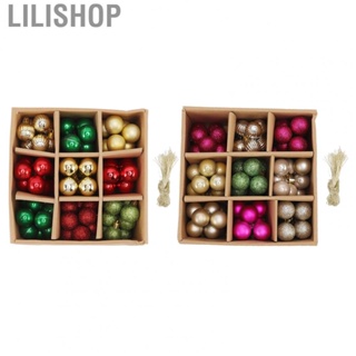 Lilishop Christmas Ball Ornaments Christmas Tree Ball Baubles Colorful for Garden Dinners