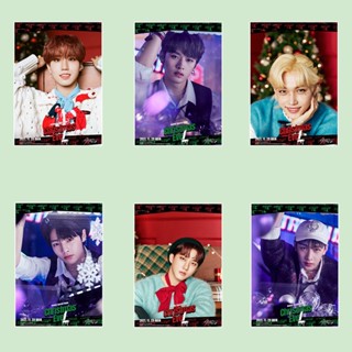 โปสเตอร์การ์ดรูปภาพ Kpop Stray Kids Christmas EveL STAY HD สําหรับเก็บสะสม