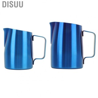 Disuu  Frothing Pitcher Latte Cup  One Piece Molding Diversion Trench Coffee Frothing Cup Olecranon Type Outlet  for Coffee Shop