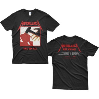 พร้อมส่ง เสื้อยืด พิมพ์ลาย Metallica Kill Em All Track สไตล์วินเทจ คุณภาพสูง