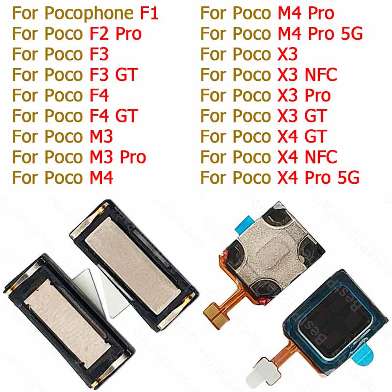 อะไหล่ลําโพงหูฟัง สําหรับ Xiaomi Pocophone Poco F1 F2 F3 F4 GT M3 M4 Pro 5G X3 X4 NFC