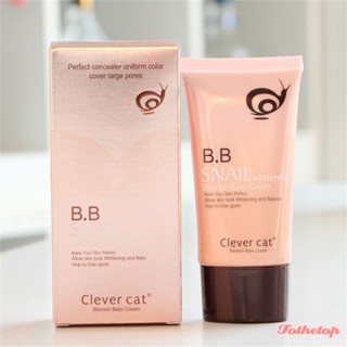 Clever Cat Smart Cat Snail Moisturizing Bb Cream คอนซีลเลอร์ Isolation Oil Nude Makeup Cream Beauty Cosmetics [TOP]