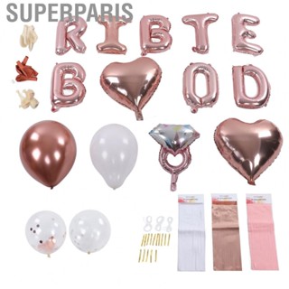 Superparis Birthday Balloons Latex Rose Gold Balloons Crown Single Letter for Birthday Party  for Anniversaries Party 