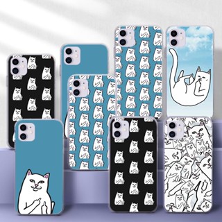 เคสโทรศัพท์มือถือแบบนิ่ม TPU ใส ลายแมว ripndip 214A สําหรับ Samsung A21S A22 A22S A30S A32 A40S M30 A42 A5 A50 A50S