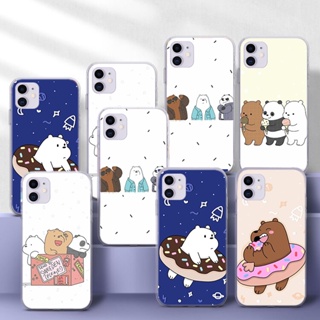 เคสโทรศัพท์มือถือแบบนิ่ม TPU ใส ลาย we bare bears 265A สําหรับ Samsung S10 S10E S20 Fe Lite S20 Ultra S21 Plus