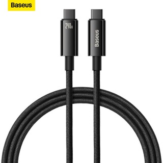 Baseus สายชาร์จ USB C เป็น USB C 240W ซิงค์ข้อมูล PD USB 2.0 Type C เป็น Type C 5A ชาร์จไว สําหรับ MacBook Pro iPad Pro Samsung Galaxy