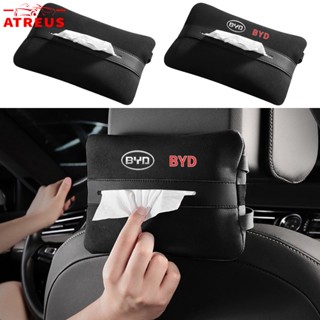 Byd กล่องกระดาษทิชชู่ ที่พักแขน ที่นั่งรถยนต์ สําหรับ BYD Atto 3 Yuan plus Seal Atto 4 Han EV Tang Qin E3 E2 S1 Dolphin