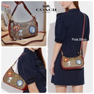 CE848 X PEANUTS TERI SHOULDER BAG IN SIGNATURE WITH PATCHES 007