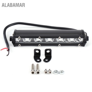 ALABAMAR 7 นิ้ว 6 LED 30W 6000LM รถแถบไฟทำงานแถบหลังคาจุดไฟน้ำท่วม 9-36V