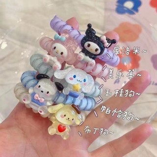 ยางรัดผม ลายการ์ตูน Sanrio น่ารัก สีแดง สไตล์ญี่ปุ่น และเกาหลี สําหรับคู่รัก แฟนสาว นักเรียน เครื่องประดับผม