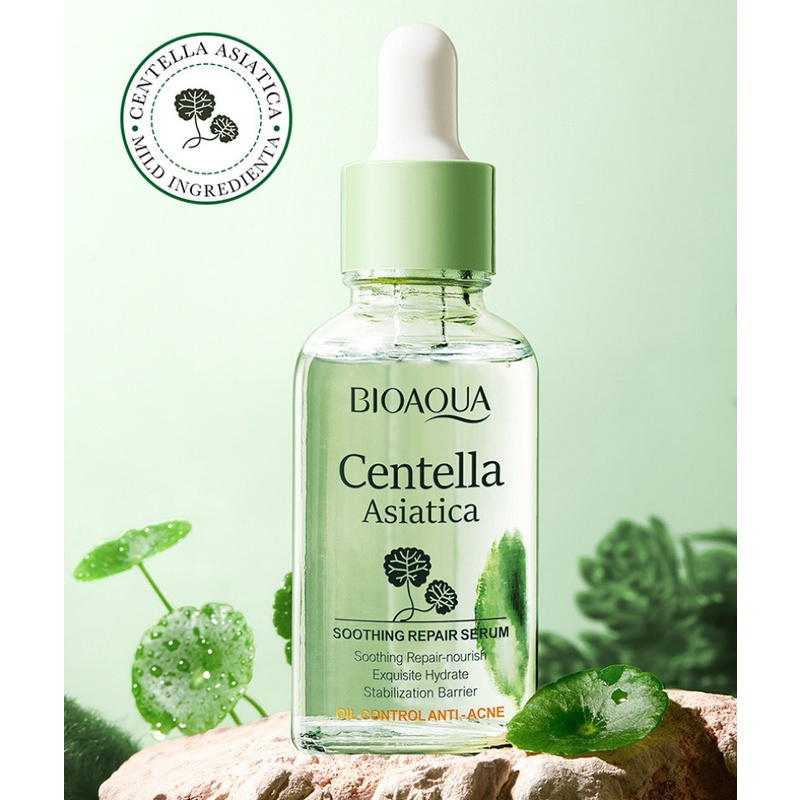 BIOAOUA Centella Asiatica Soothing Facial Serum Moisturizing Hydration 30ml